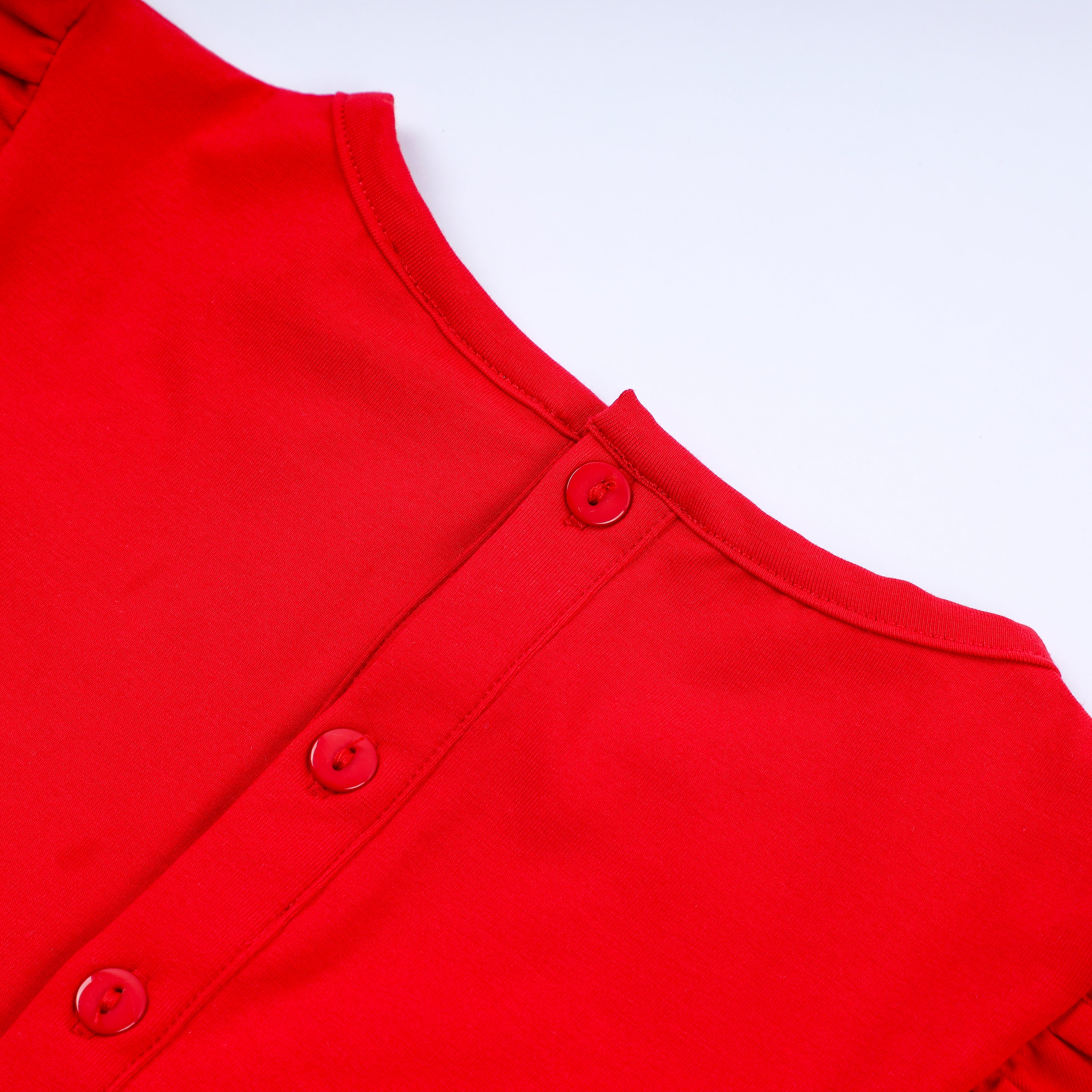 Red character hand smocked dress - Aaria Tees Aaria Tees