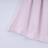 Red gingerbread hand smocked ruffle pants set - Aaria Tees Aaria Tees