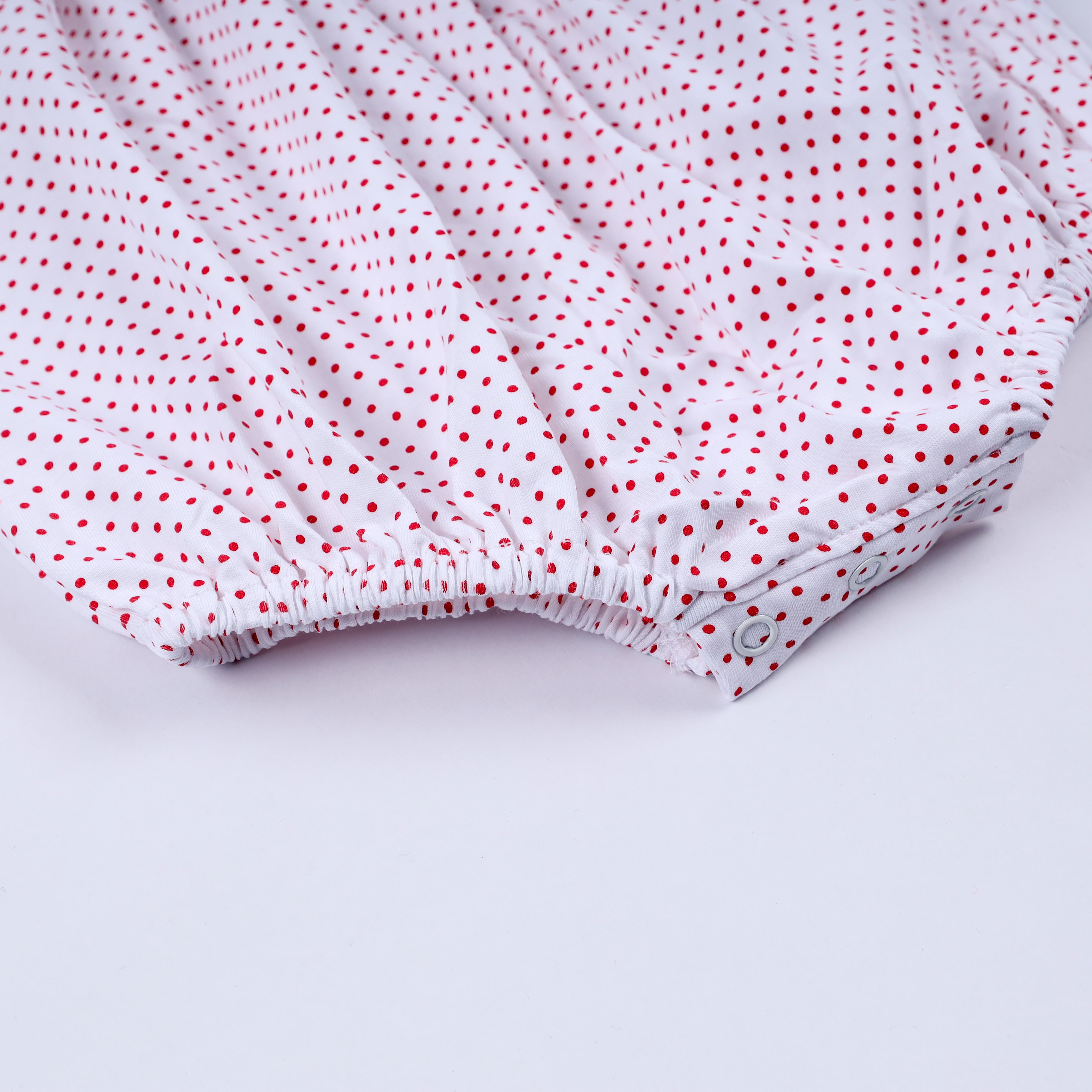 Red gingerbread hand smocked bubble - Aaria Tees Aaria Tees