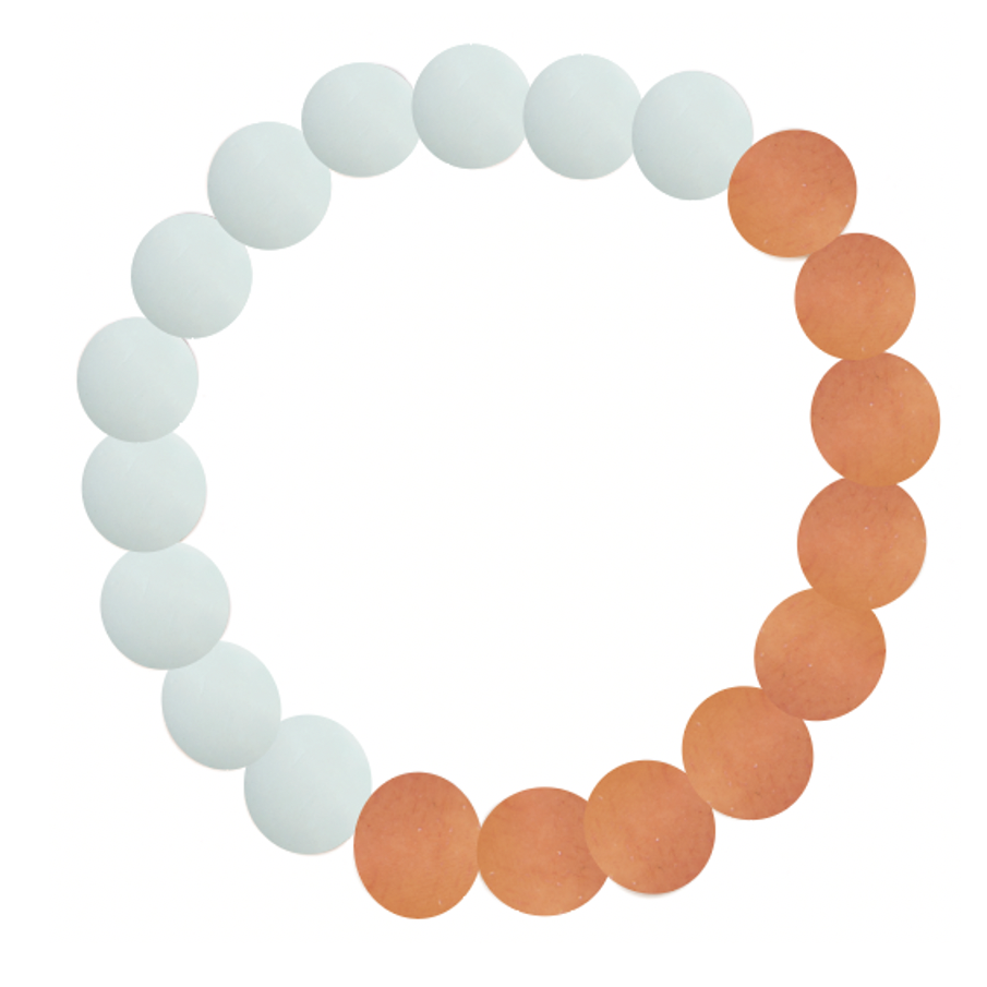 Half & Half Bracelet - Aaria Tees Aaria Tees
