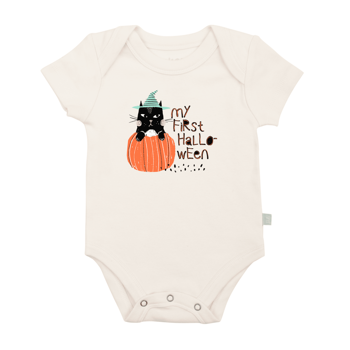 graphic bodysuit | my first halloween cat - Aaria Tees