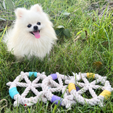 Color wheel Macrame Rope Pet Toy Aaria Tees