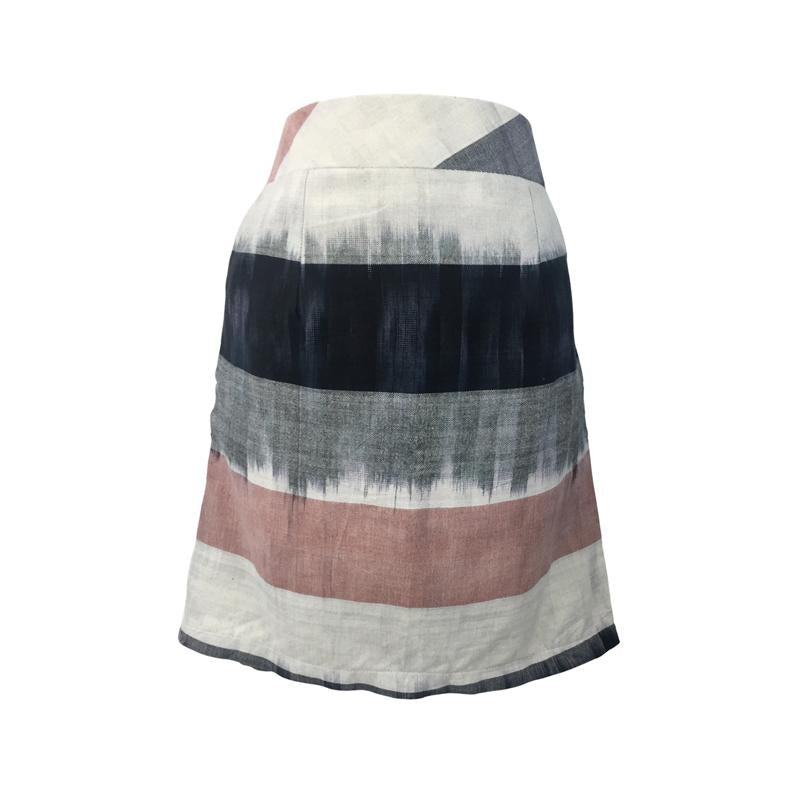 Handwoven Stripe Pencil Skirt - Aaria Tees Aaria Tees