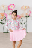 Hangin with My Peeps L/S Ruffle Tee - Aaria Tees Aaria Tees