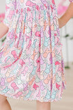 Hangin with my Peeps 3/4 Sleeve Pocket Twirl Dress - Aaria Tees Aaria Tees
