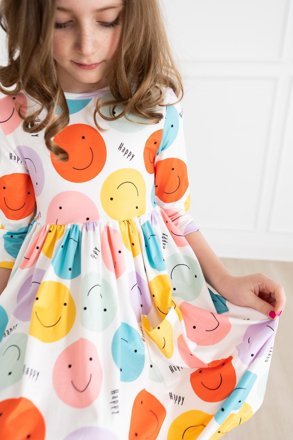 Happy Days 3/4 Pocket Twirl Dress - Aaria Tees