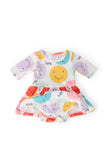 Happy Days 3/4 Sleeve Twirl Bodysuit - Aaria Tees Aaria Tees