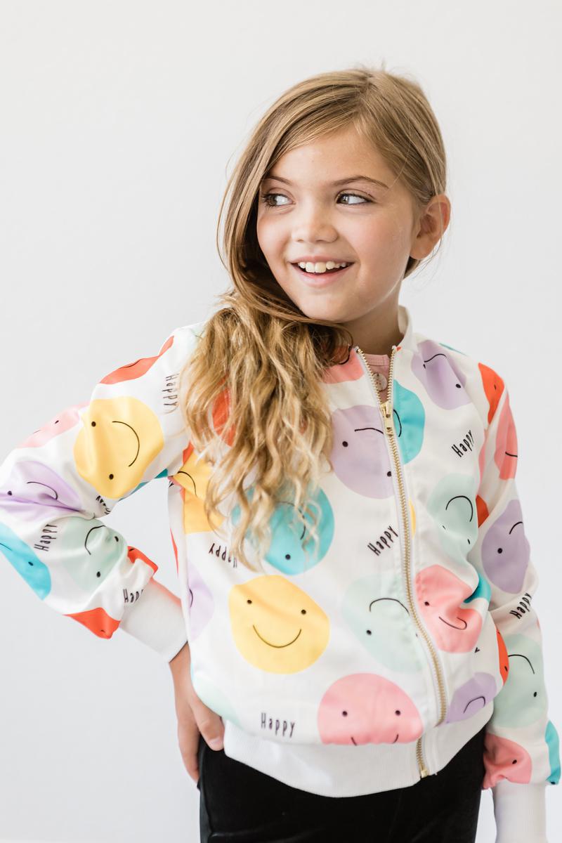 Happy Days Satin Jacket - Aaria Tees Aaria Tees