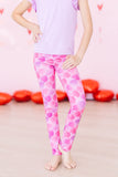 Happy Heart Day Leggings - Aaria Tees Aaria Tees