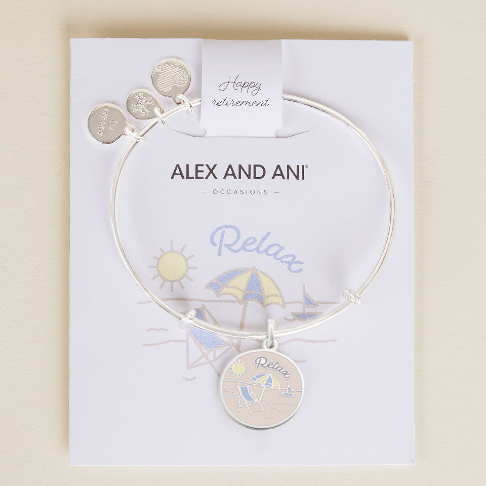 'Happy Retirement' Charm Bangle - Aaria Tees