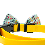 Happy Birthday! Aqua Dog Bow Tie Aaria Tees