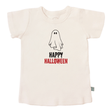 graphic tee | happy halloween ghost - Aaria Tees Aaria Tees