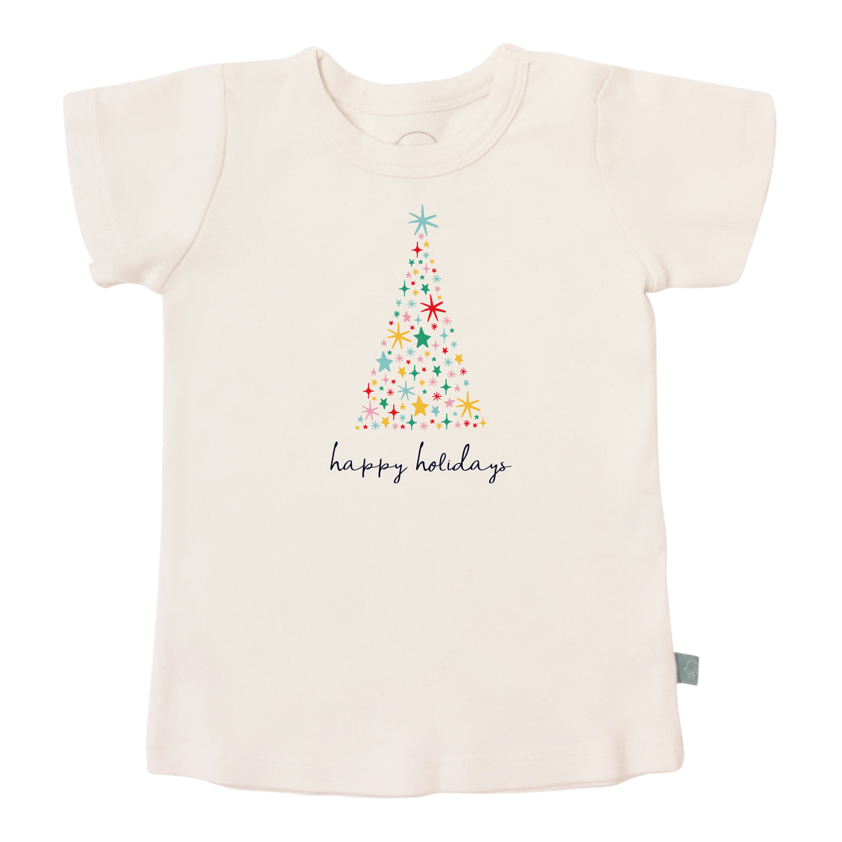 graphic tee | happy holidays tree - Aaria Tees