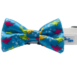 Happy Shark Blue Dog Bow Tie Aaria Tees
