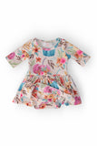 Harvest Blooms 3/4 Sleeve Twirl Bodysuit - Aaria Tees Aaria Tees