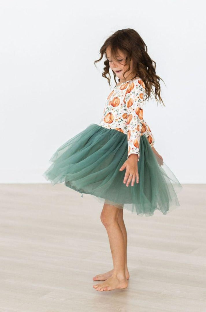 Harvest Florals L/S Tutu Dress - Aaria Tees Aaria Tees