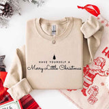 Have Yourself a Merry Christmas Sweatshirt Holiday Crew Neck Gift - Aaria Tees Aaria Tees