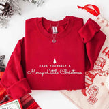 Have Yourself a Merry Christmas Sweatshirt Holiday Crew Neck Gift - Aaria Tees Aaria Tees