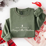 Have Yourself a Merry Christmas Sweatshirt Holiday Crew Neck Gift - Aaria Tees Aaria Tees
