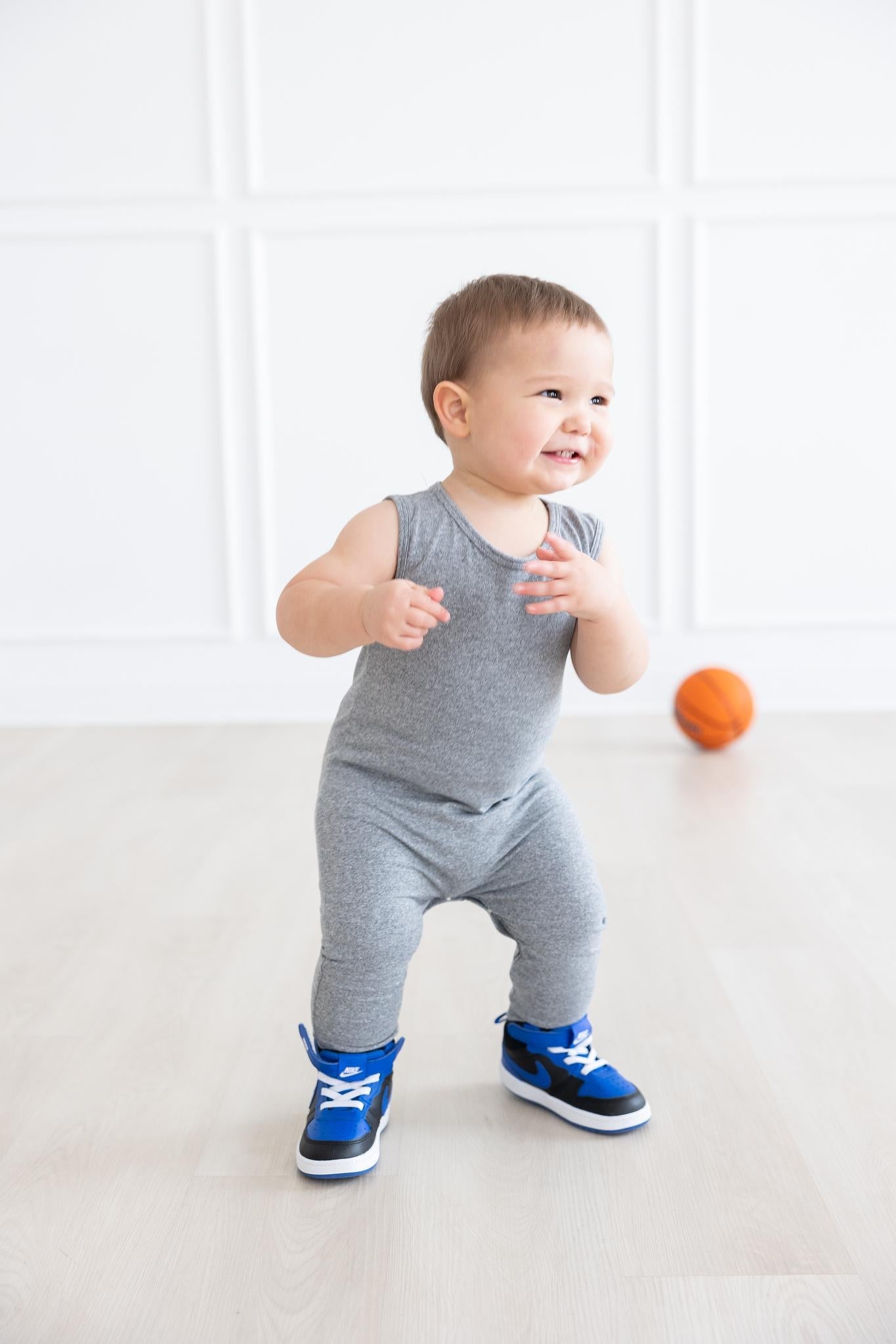 Heather Gray Tank One-Piece Jogger - Aaria Tees Aaria Tees