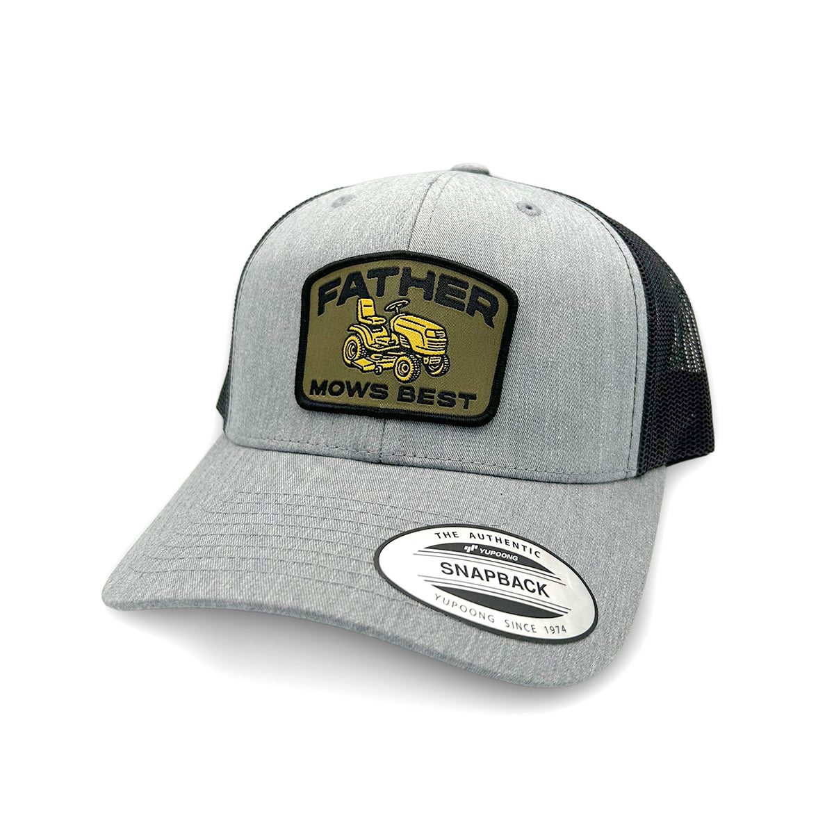 Father Mows Best Green (Woven Patch) - Aaria Tees Aaria Tees
