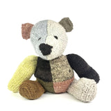 Wool Knit Buddy  | Dee the Patchwork Bear - Aaria Tees Aaria Tees