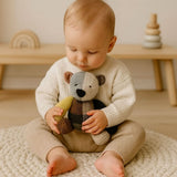 Wool Knit Buddy  | Dee the Patchwork Bear - Aaria Tees Aaria Tees