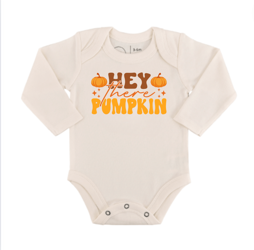 graphic bodysuit | hey there pumpkin (long sleeve) - Aaria Tees Aaria Tees
