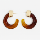 Kaia Hoops - Brown Aaria Tees