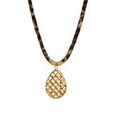 Pineapple Cord Necklace Aaria Tees