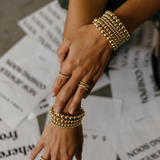 Allison Beaded Wrap Bracelet - 6 Row Aaria Tees