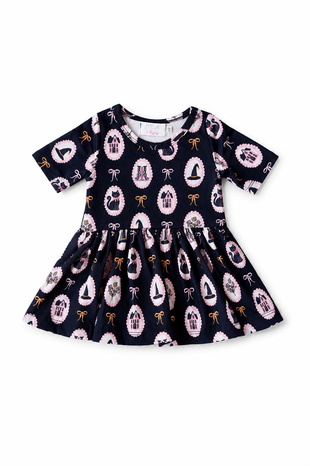 Hocus Pocus 3/4 Sleeve Twirl Bodysuit - Aaria Tees Aaria Tees