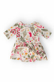 Holly Jolly Christmas 3/4 Sleeve Twirl Bodysuit - Aaria Tees Aaria Tees
