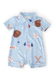 Home Run Polo Shorty One-Piece - Aaria Tees Aaria Tees