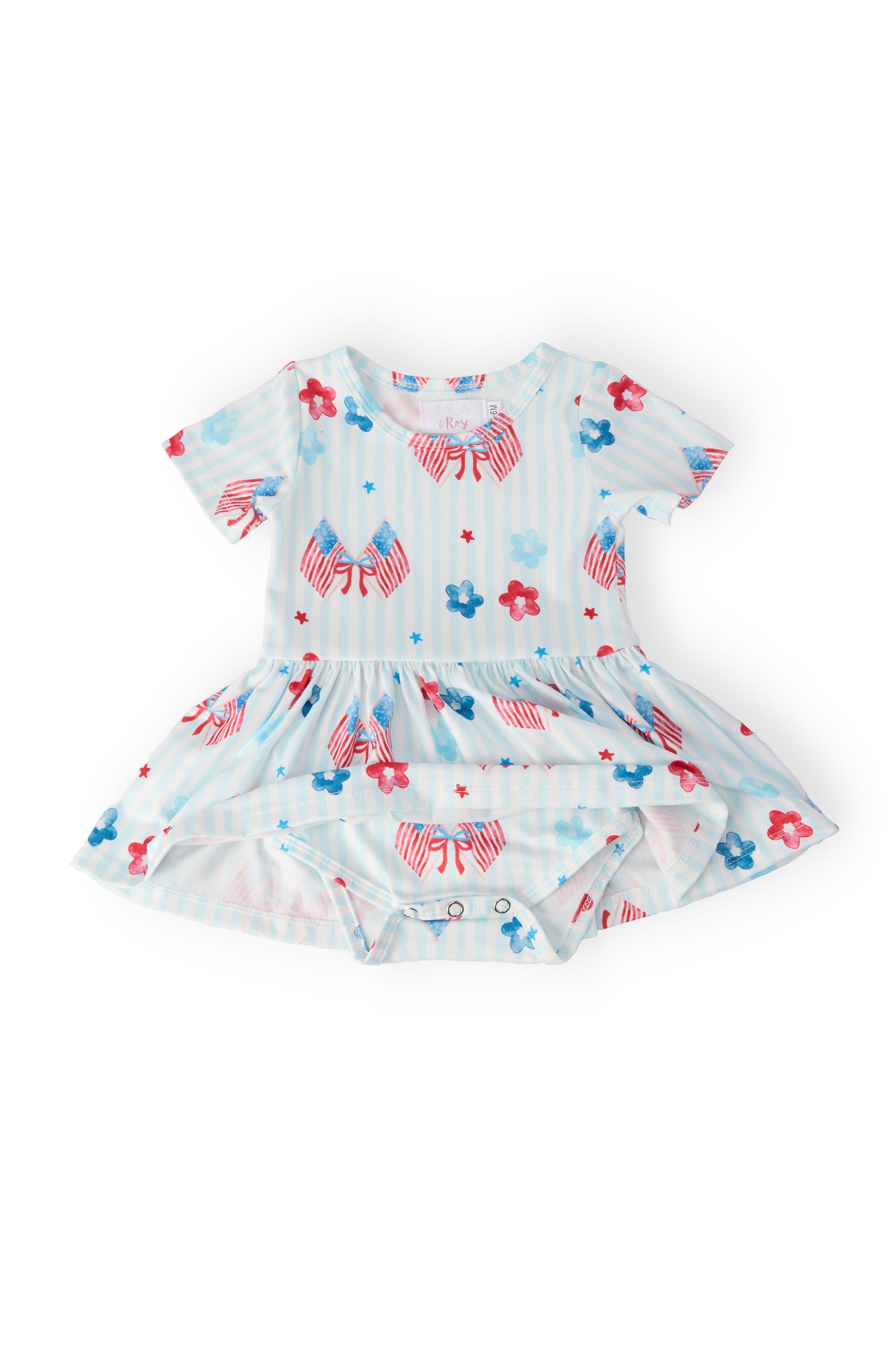 Home of the Brave S/S Twirl Bodysuit - Aaria Tees Aaria Tees
