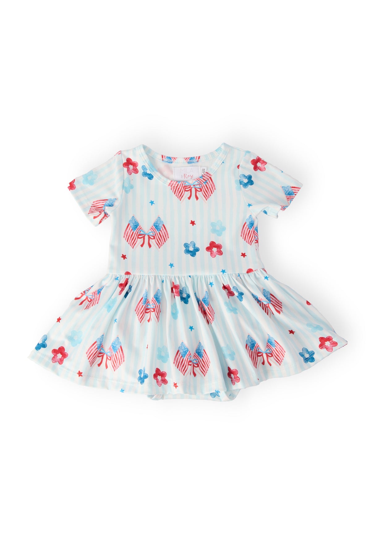 Home of the Brave S/S Twirl Bodysuit - Aaria Tees