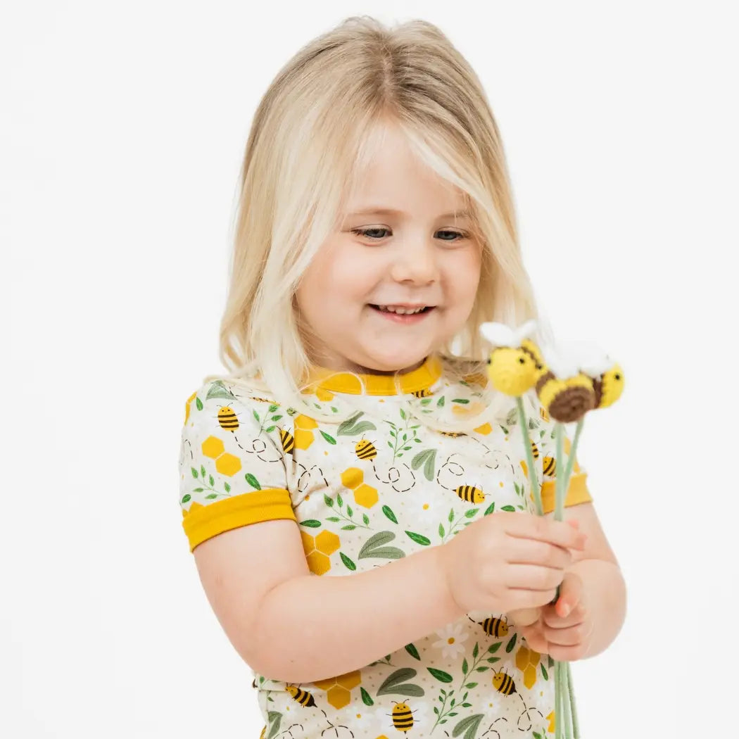 Honey Bees Pajama | Bamboo - Aaria Tees Aaria Tees