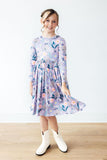 Honeysuckle L/S Pocket Twirl Dress - Aaria Tees Aaria Tees