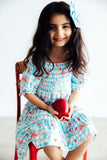 Honor Roll Smocked Ruffle Dress - Aaria Tees Aaria Tees