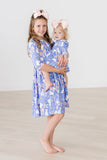 Hop, Skip & Twirl 3/4 Sleeve Twirl Bodysuit - Aaria Tees Aaria Tees