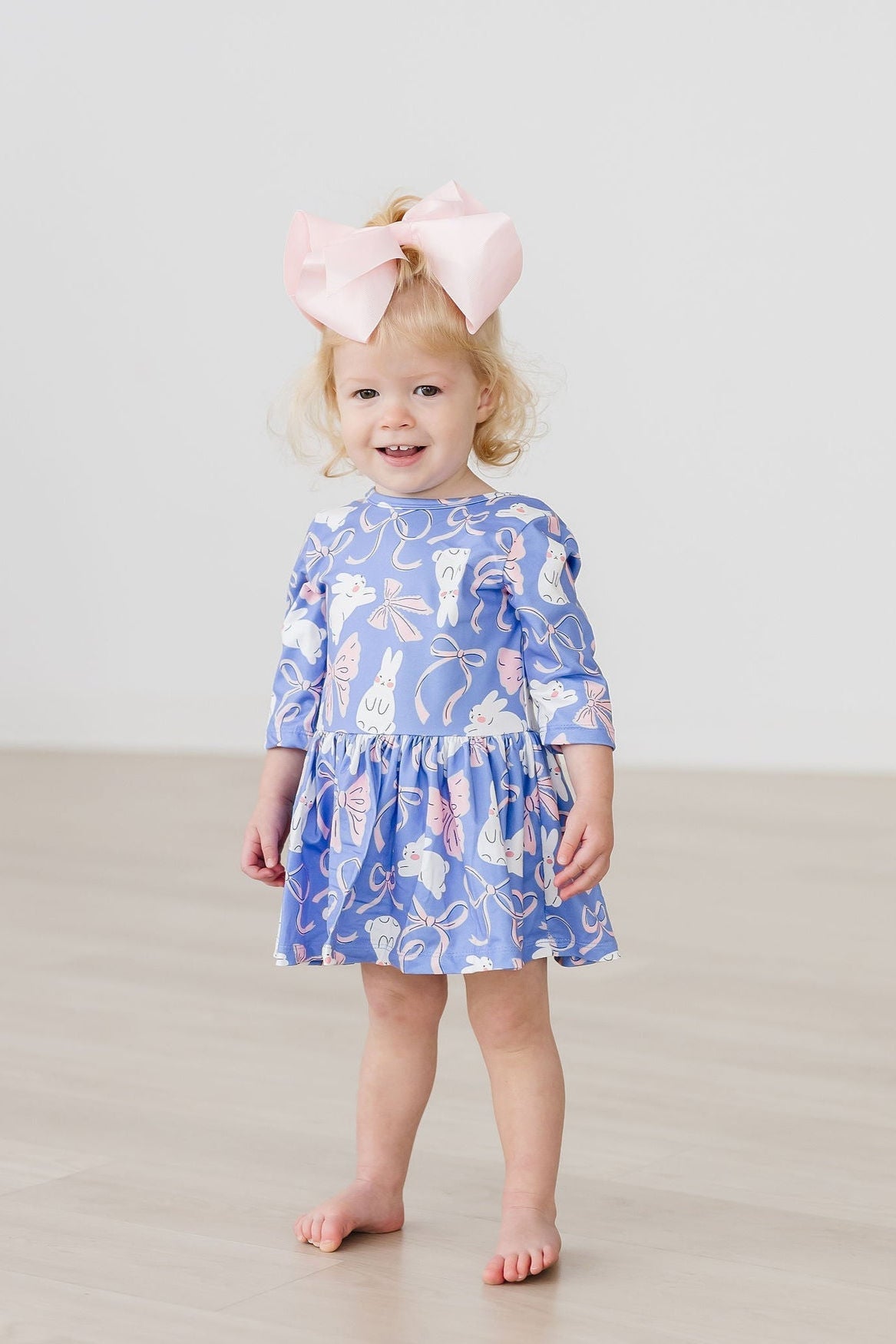 Hop, Skip & Twirl 3/4 Sleeve Twirl Bodysuit - Aaria Tees Aaria Tees