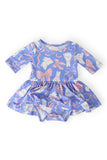 Hop, Skip & Twirl 3/4 Sleeve Twirl Bodysuit - Aaria Tees Aaria Tees