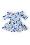 Hop 'til You Drop 3/4 Sleeve Twirl Flutter Bodysuit - Aaria Tees Aaria Tees