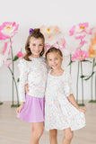 Hoppy Easter L/S Ruffle Tee - Aaria Tees Aaria Tees