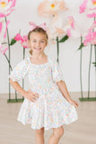 Hoppy Easter Smocked Ruffle Dress - Aaria Tees Aaria Tees