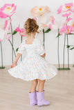 Hoppy Easter Smocked Ruffle Dress - Aaria Tees Aaria Tees