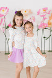 Hoppy Easter Smocked Ruffle Dress - Aaria Tees Aaria Tees
