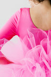 Hot Pink 3/4 Tutu Leotard - Aaria Tees Aaria Tees
