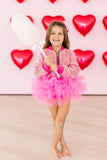 Hot Pink Sequin Jacket - Aaria Tees Aaria Tees