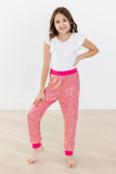 Hot Pink Sequin Joggers - Aaria Tees Aaria Tees